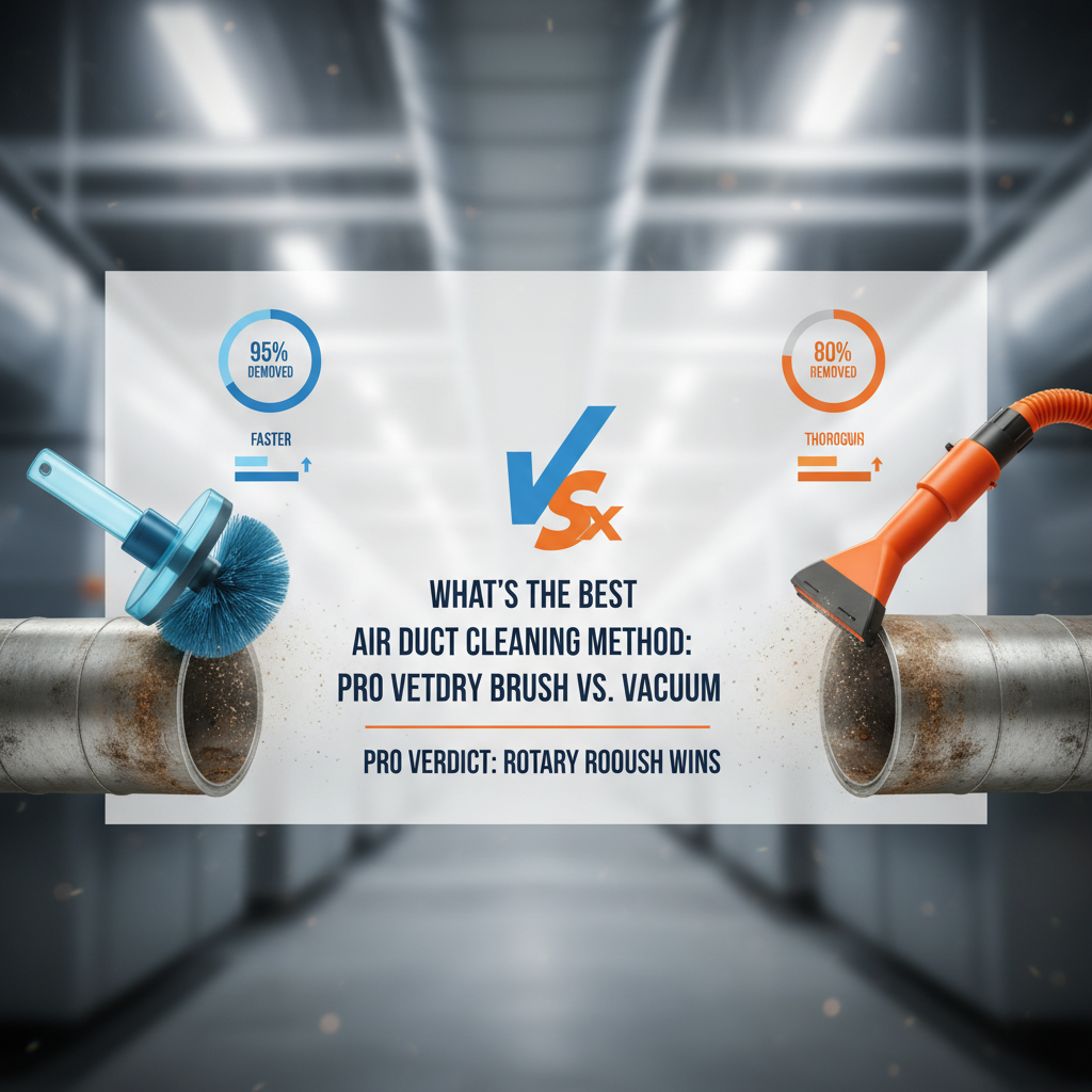 Air Duct Cleaning: Negative Air Pressure vs. Rotary Brush – The Ultimate Comparison for a Healthier Home