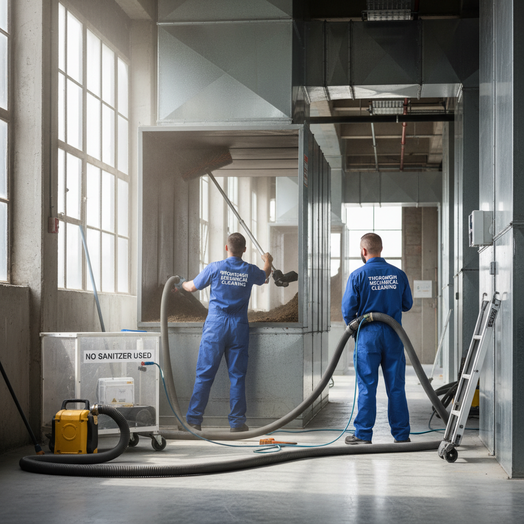 Are Air Duct Disinfectants & Sanitizers Recommended by HVAC Pros? - Thorough Mechanical Cleaning (No Sanitizer) - the top choice for air-duct professionals
