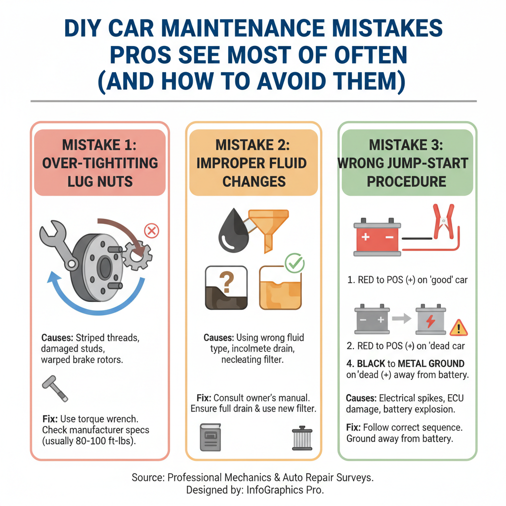 DIY Car Maintenance Mistakes Pros See Most Often (and How to Avoid Them) - Understanding DIY Car Maintenance Mistakes Pros See Most Often (and How to Avoid Them) - visual guide
