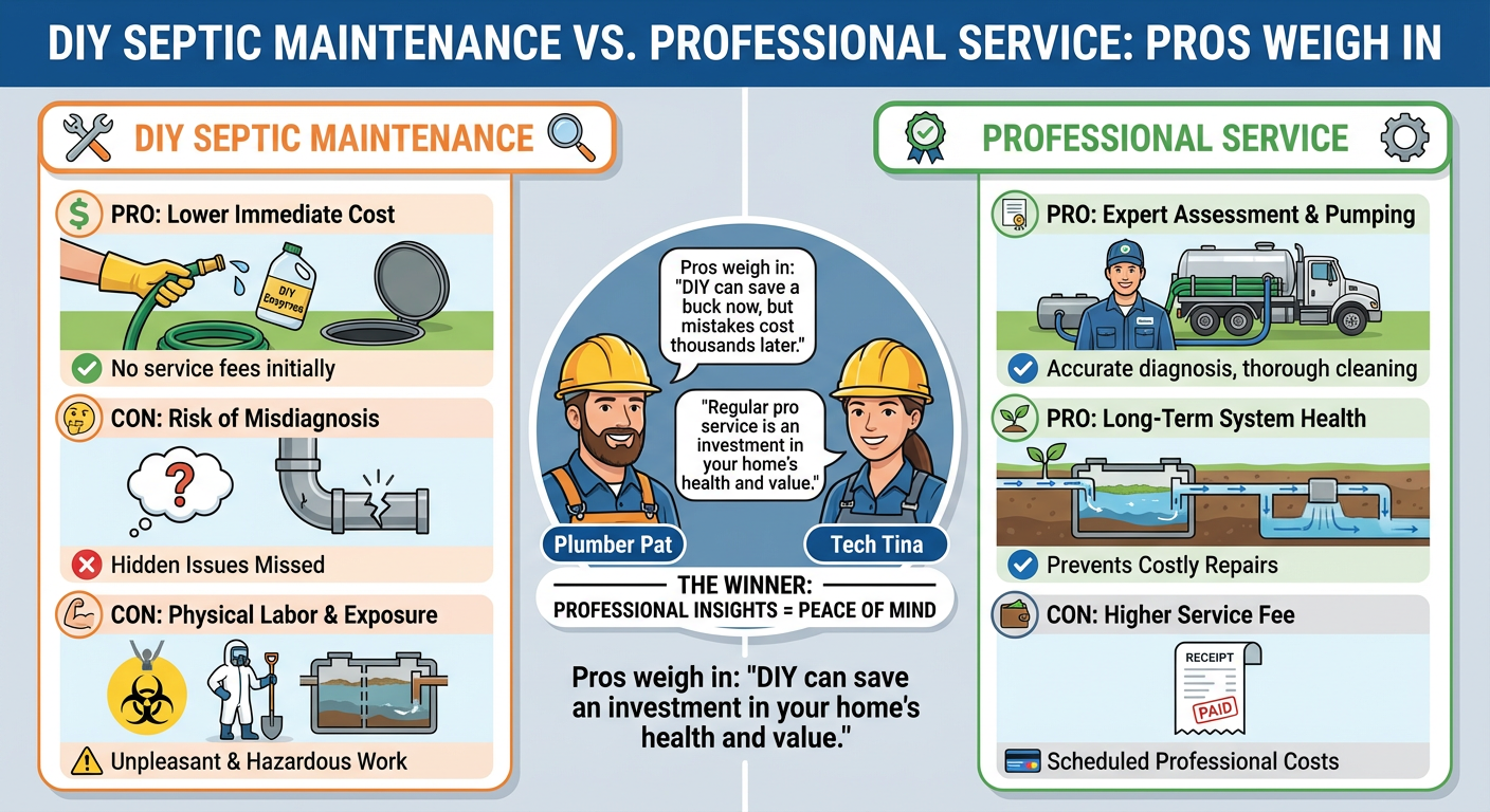 DIY Septic Maintenance vs. Professional Service: Pros Weigh In - Understanding DIY Septic Maintenance vs. Professional Service: Pros Weigh In - visual guide