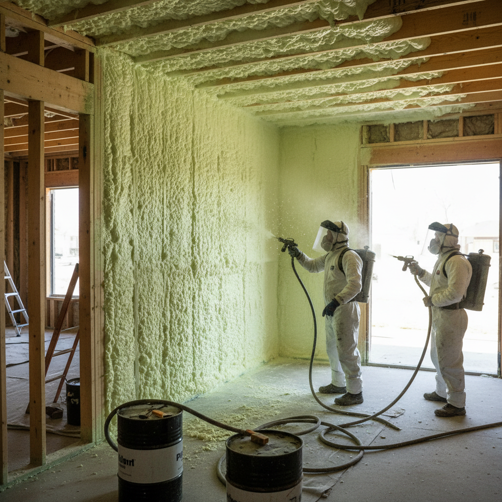Spray Foam vs. Blown-In Insulation: What Do Pros Recommend for Attics? - Closed-Cell Spray Foam - the top choice for insulation professionals