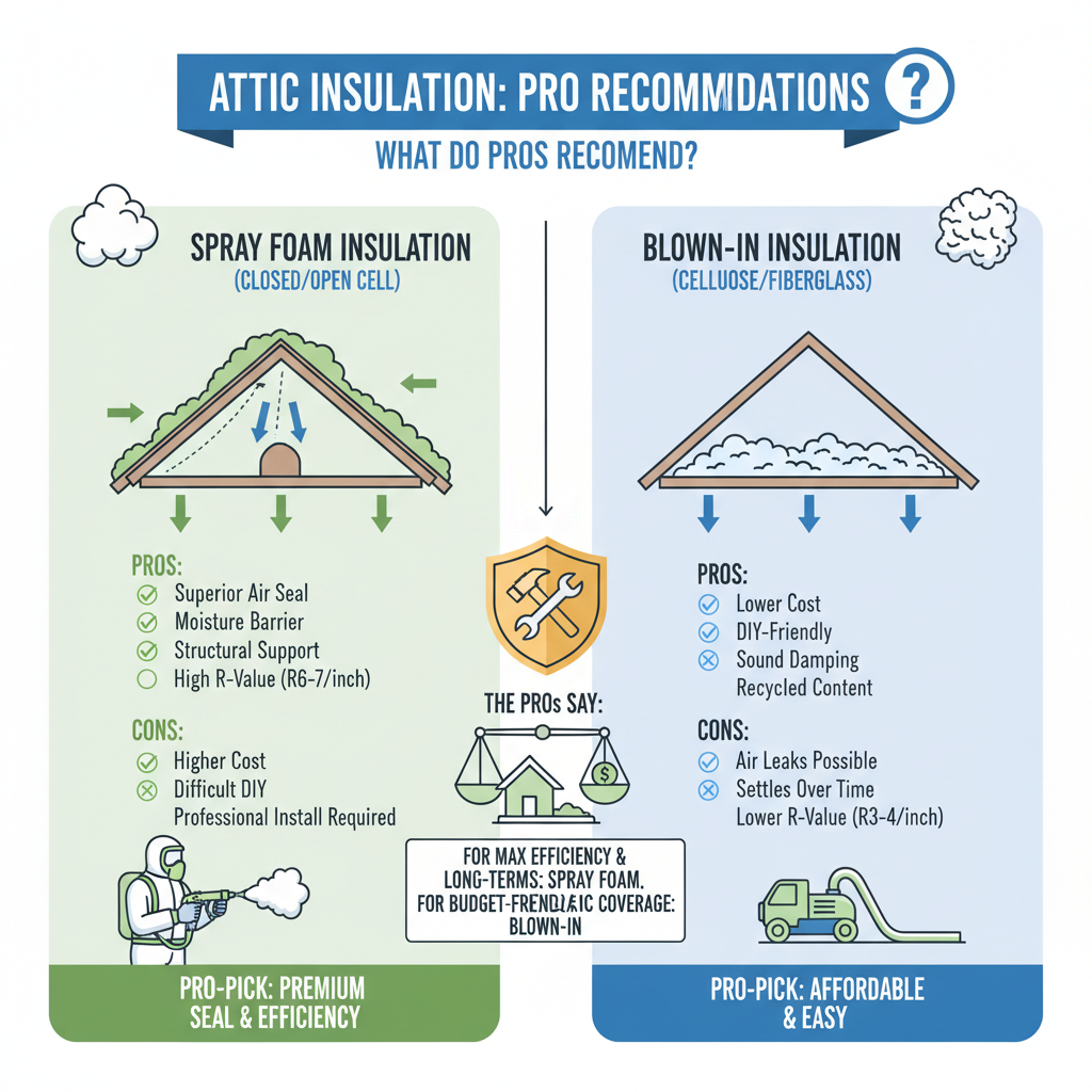 Spray Foam vs. Blown-In Insulation: What Do Pros Recommend for Attics? - Understanding Spray Foam vs. Blown-In Insulation: What Do Pros Recommend for Attics? - visual guide