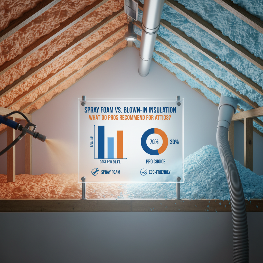 Attic Insulation Battle: Spray Foam vs. Blown-In – Maximize Energy Efficiency & Savings