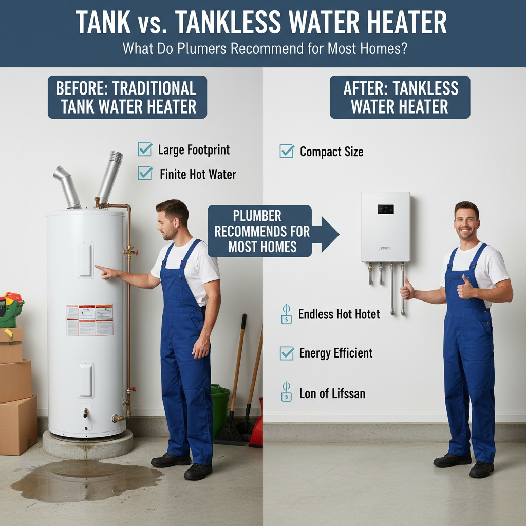 Tank vs. Tankless Water Heater: What Do Plumbers Recommend for Most Homes? - Comparing options for Tank vs. Tankless Water Heater: What Do Plumbers Recommend for Most Homes?