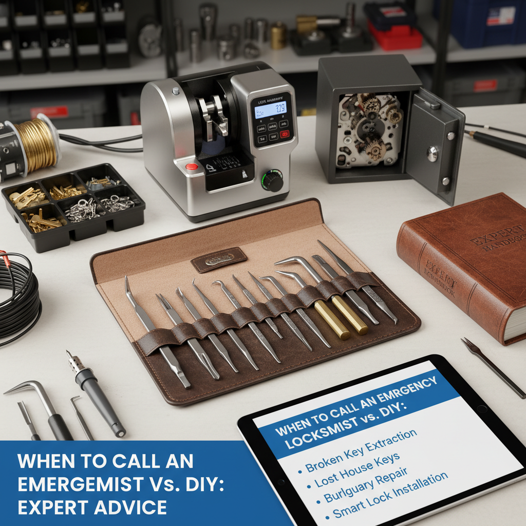 When to Call an Emergency Locksmith vs. DIY: Expert Advice - Professional equipment used for When to Call an Emergency Locksmith vs. DIY: Expert Advice
