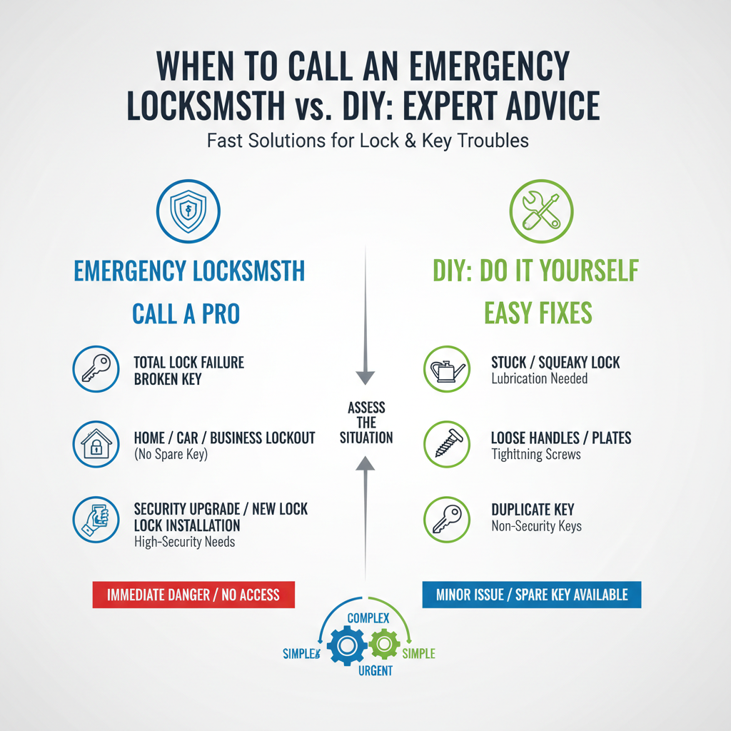 When to Call an Emergency Locksmith vs. DIY: Expert Advice - Understanding When to Call an Emergency Locksmith vs. DIY: Expert Advice - visual guide
