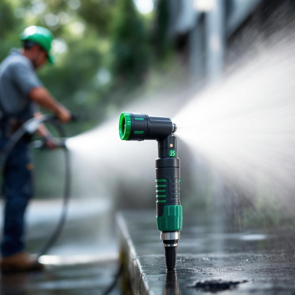 Pressure Washer Nozzle Guide: What Professionals Use for Each Task - 25-Degree (Green) Nozzle - the top choice for power-washing professionals