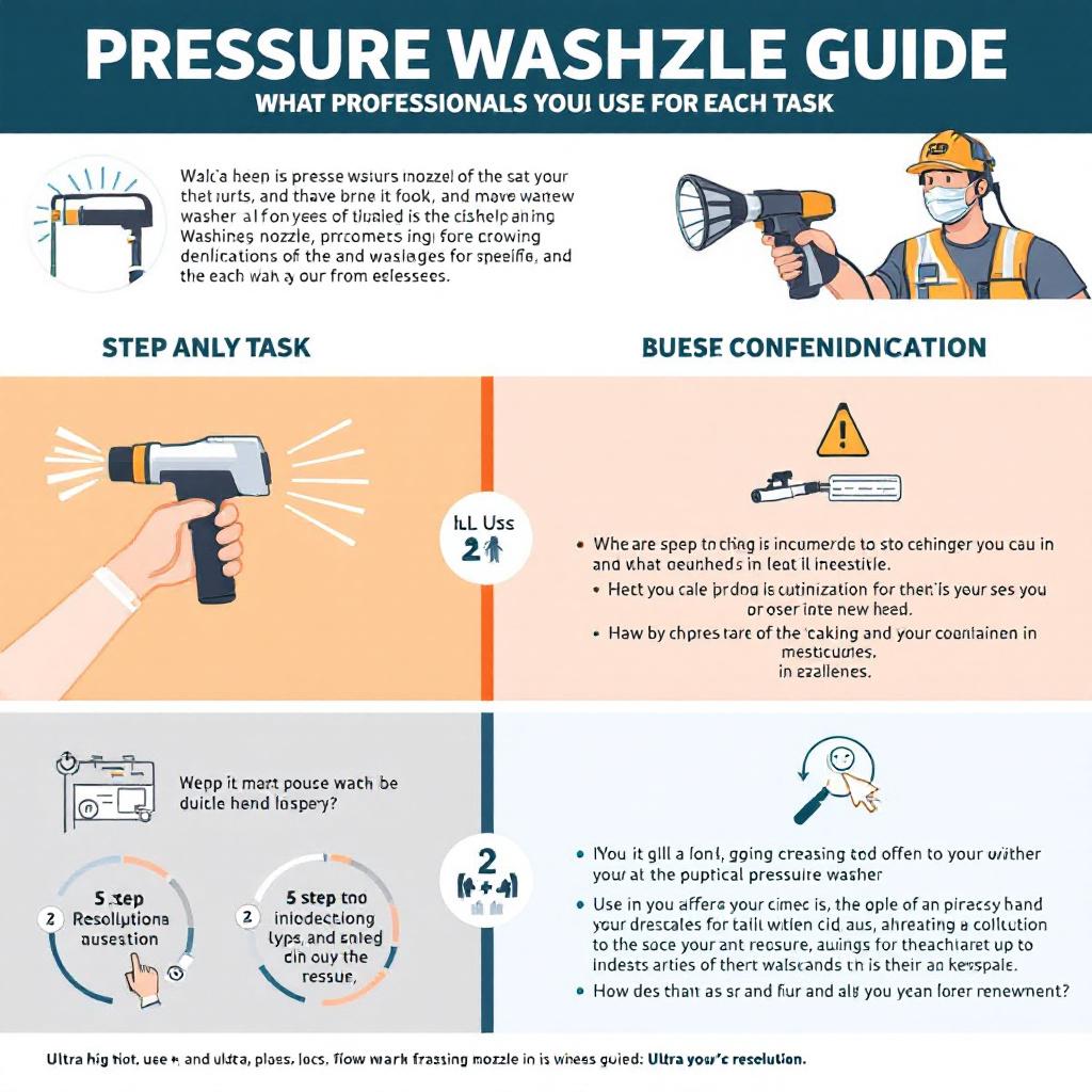 Pressure Washer Nozzle Guide: What Professionals Use for Each Task - Understanding Pressure Washer Nozzle Guide: What Professionals Use for Each Task - visual guide