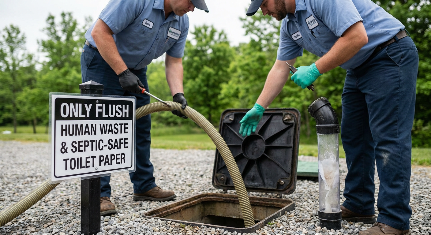 What Not to Flush in a Septic System: Pro's Ultimate Guide - Only Flush Human Waste & Septic-Safe Toilet Paper - the top choice for septic professionals