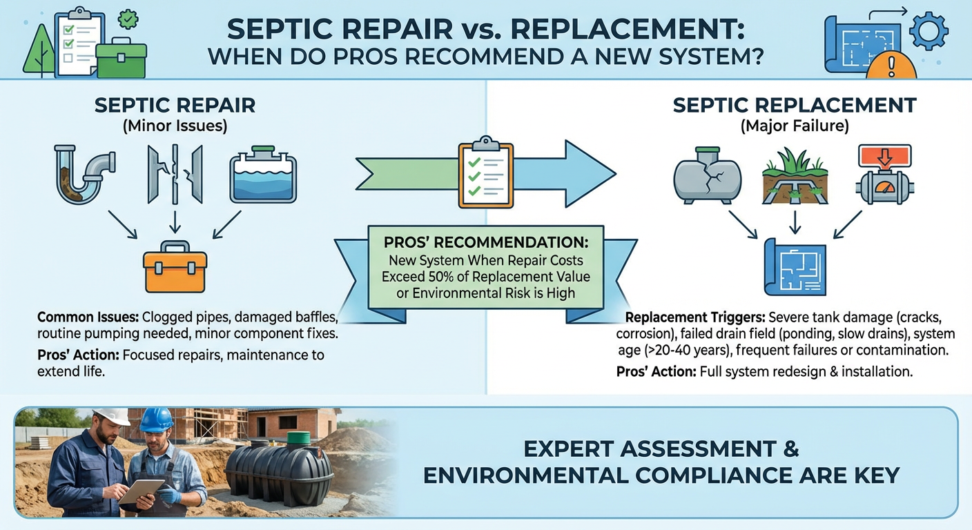Septic Repair vs. Replacement: When Do Pros Recommend a New System? - Understanding Septic Repair vs. Replacement: When Do Pros Recommend a New System? - visual guide