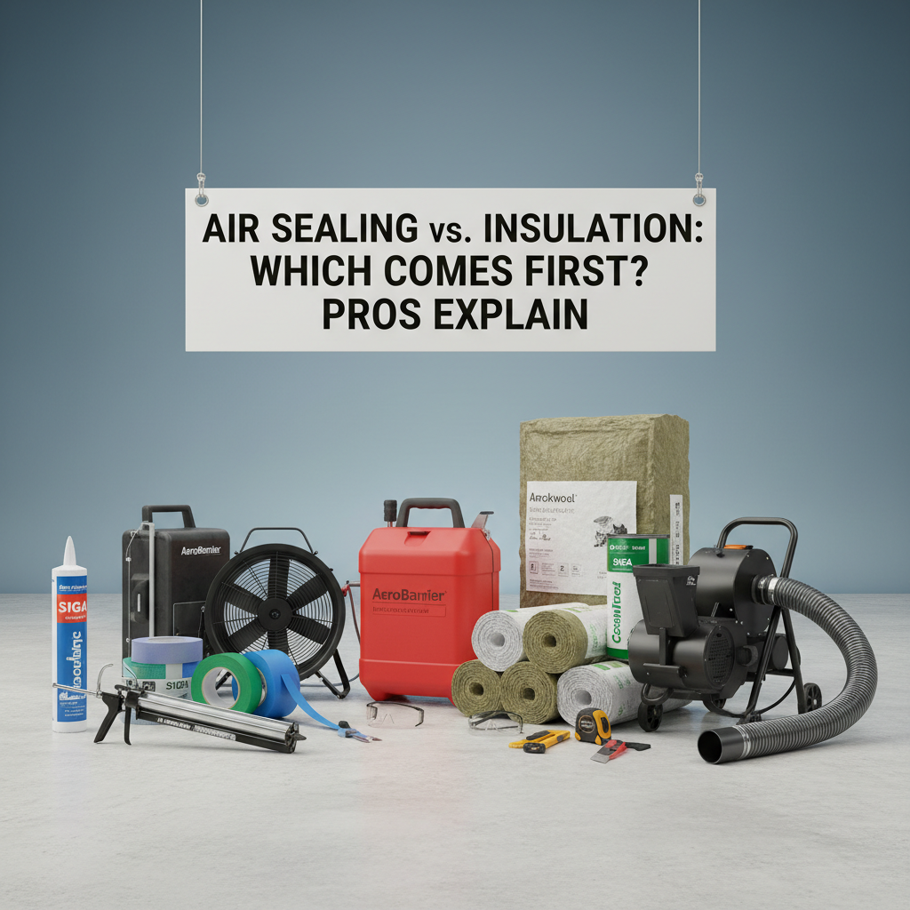 Air Sealing vs. Insulation: Which Comes First? Pros Explain - Professional equipment used for Air Sealing vs. Insulation: Which Comes First? Pros Explain