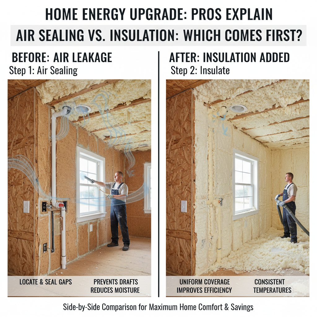 Air Sealing vs. Insulation: Which Comes First? Pros Explain - Comparing options for Air Sealing vs. Insulation: Which Comes First? Pros Explain