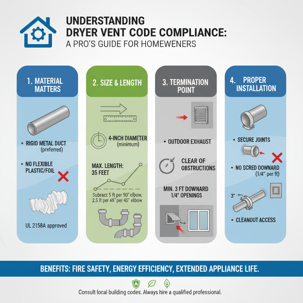 Understanding Dryer Vent Code Compliance: A Pro's Guide for Homeowners - Understanding Understanding Dryer Vent Code Compliance: A Pro's Guide for Homeowners - visual guide