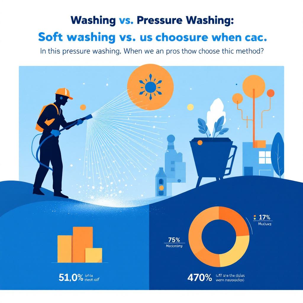 Soft Washing vs. Pressure Washing: The Ultimate Homeowner's Guide to Exterior Cleaning Methods