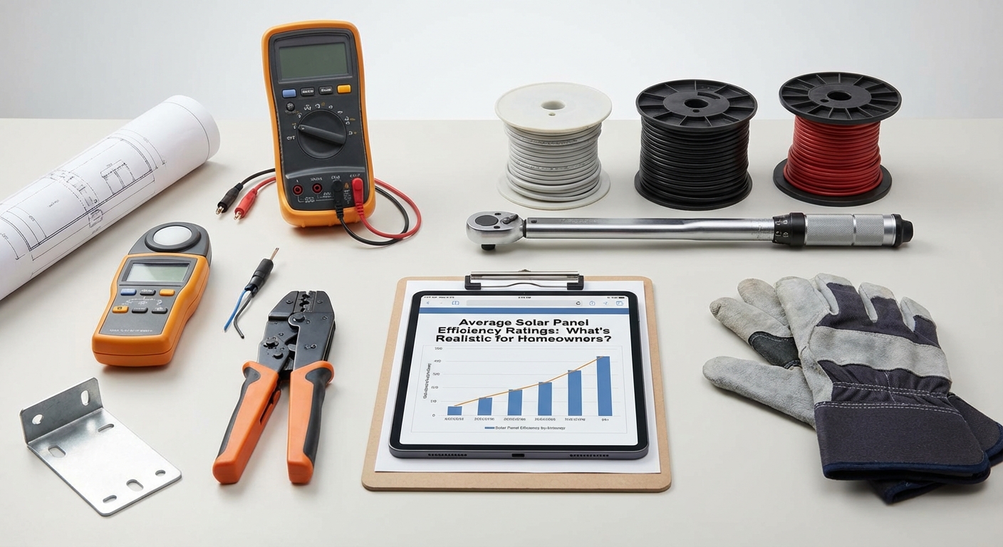 Average Solar Panel Efficiency Ratings: What's Realistic for Homeowners? - Professional equipment used for Average Solar Panel Efficiency Ratings: What's Realistic for Homeowners?