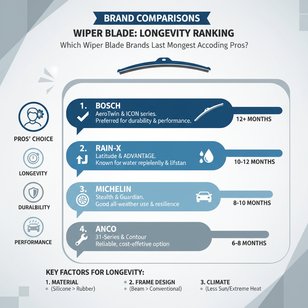 Brand Comparisons: Which Wiper Blade Brands Last Longest According to Pros? - Understanding Brand Comparisons: Which Wiper Blade Brands Last Longest According to Pros? - visual guide