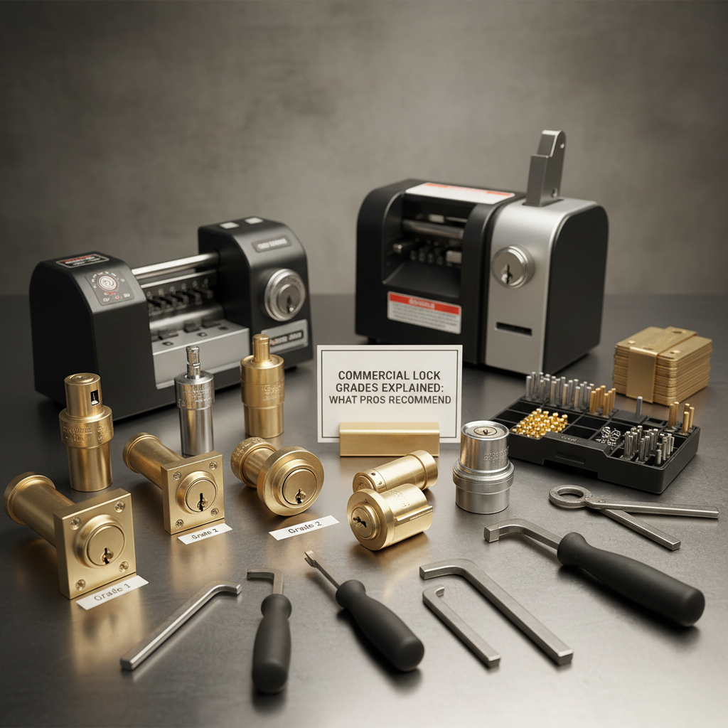 Commercial Lock Grades Explained: What Pros Recommend for Businesses - Professional equipment used for Commercial Lock Grades Explained: What Pros Recommend for Businesses