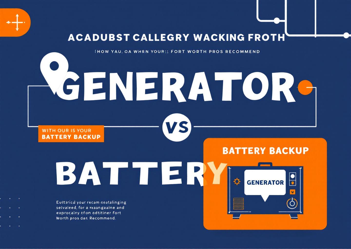 Choosing Between Standby Generators and Home Battery Systems for Power Outages in Fort Worth, TX