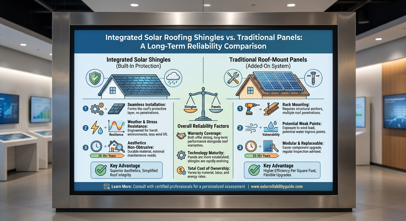 Long-Term Reliability of Integrated Solar Roofing Shingles vs. Traditional Panels - Understanding Long-Term Reliability of Integrated Solar Roofing Shingles vs. Traditional Panels - visual guide