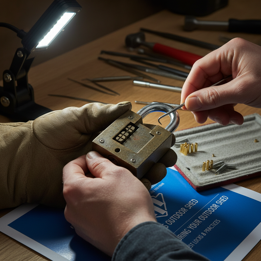 Securing Your Outdoor Shed or Storage Unit: Best Locks & Practices Troubleshooting & Fixes (2024 Guide) professional repair detail