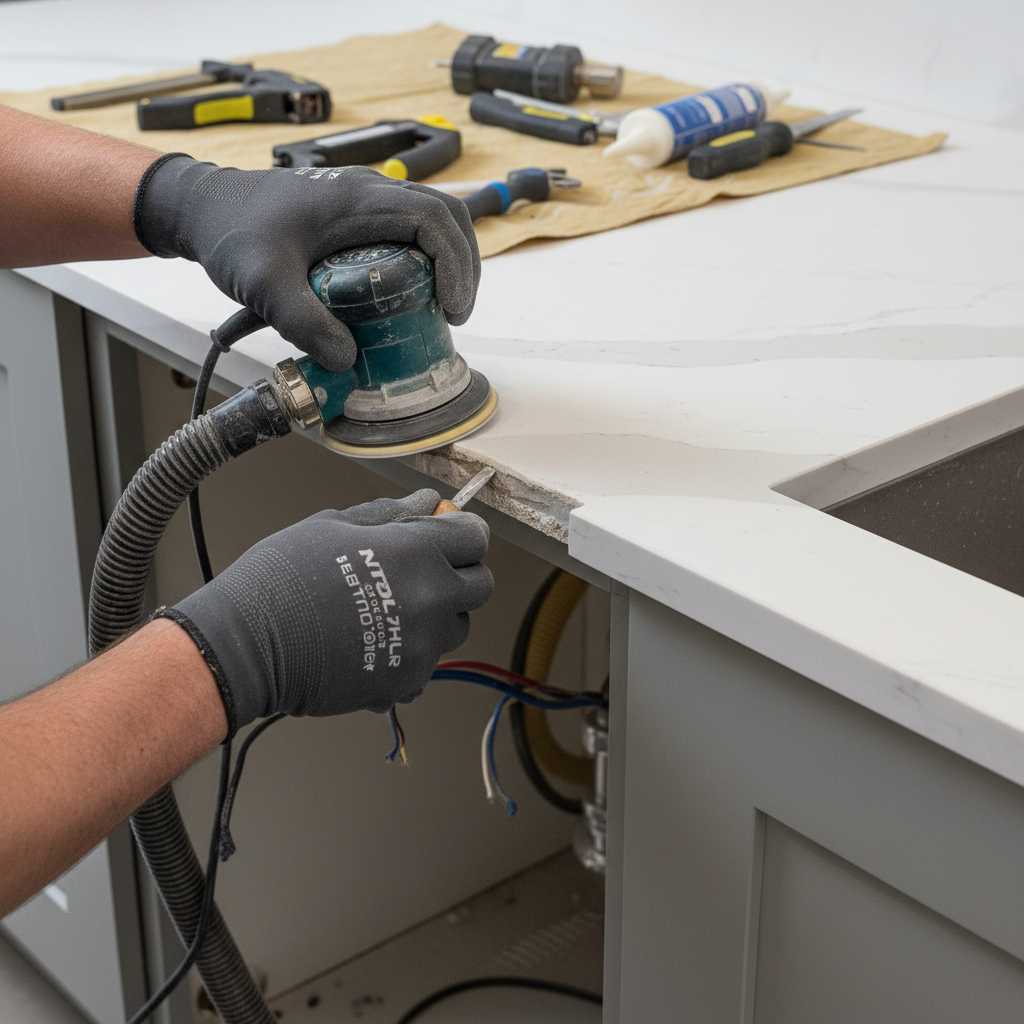 Failure to adequately prepare the kitchen space and existing infrastructure before the arrival and installation of new countertops, leading to delays, complications, and potential additional costs. Troubleshooting & Fixes (2024 Guide) professional repair detail