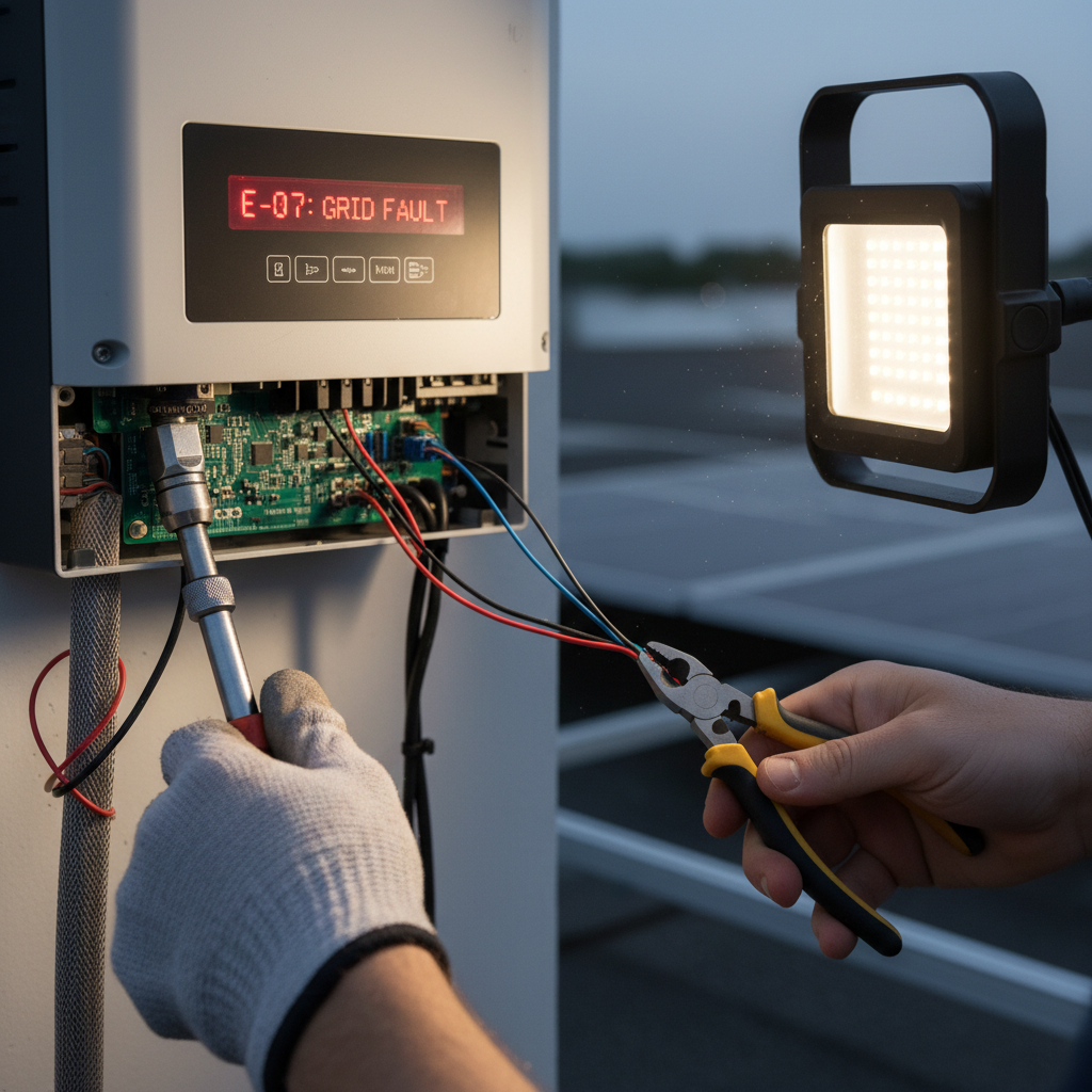 Solar Inverter Error Code (Troubleshooting & Fixes) professional repair detail