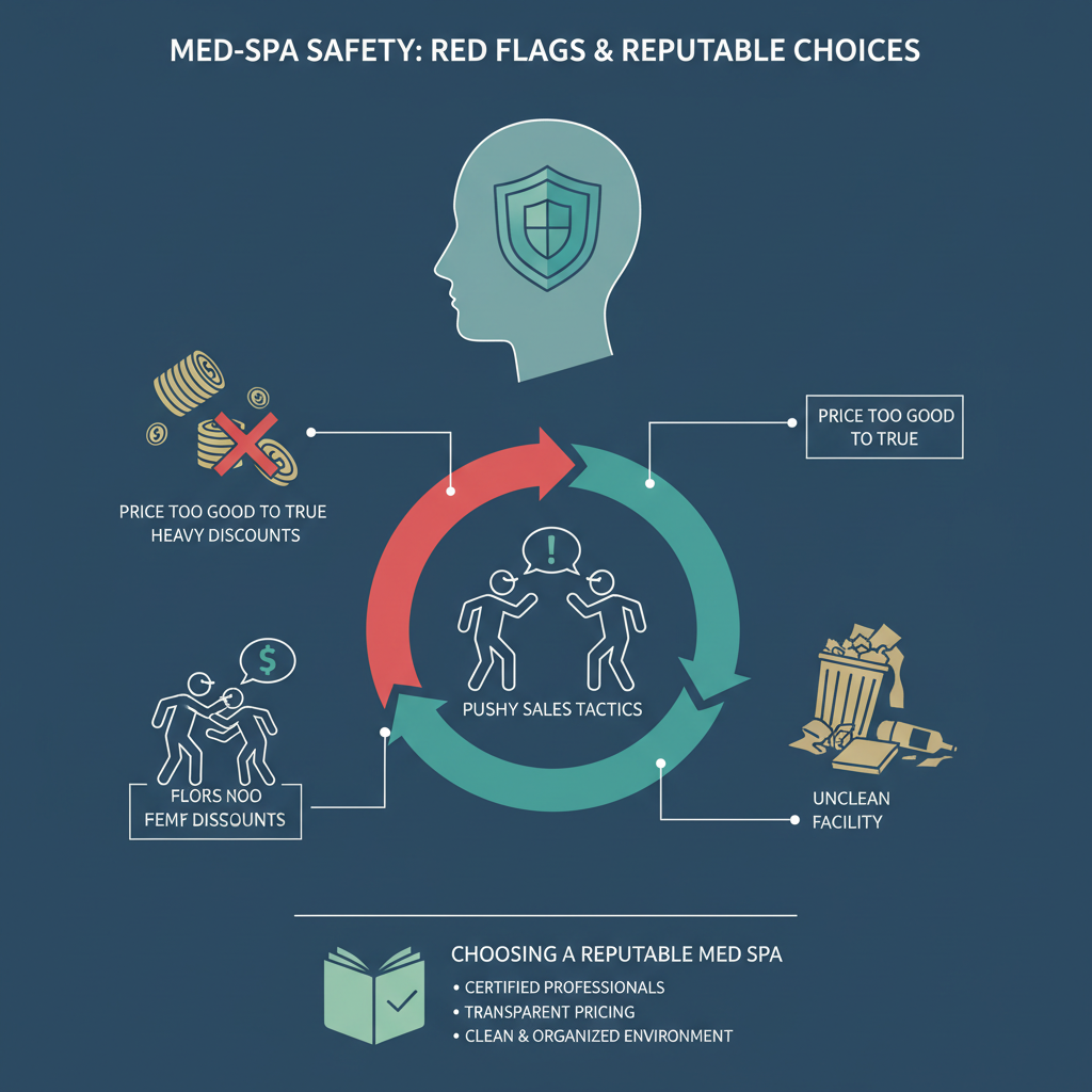Choosing a Med Spa: How to Spot the Hacks & Not Get Ripped Off (Troubleshooting & Fixes) visual diagram