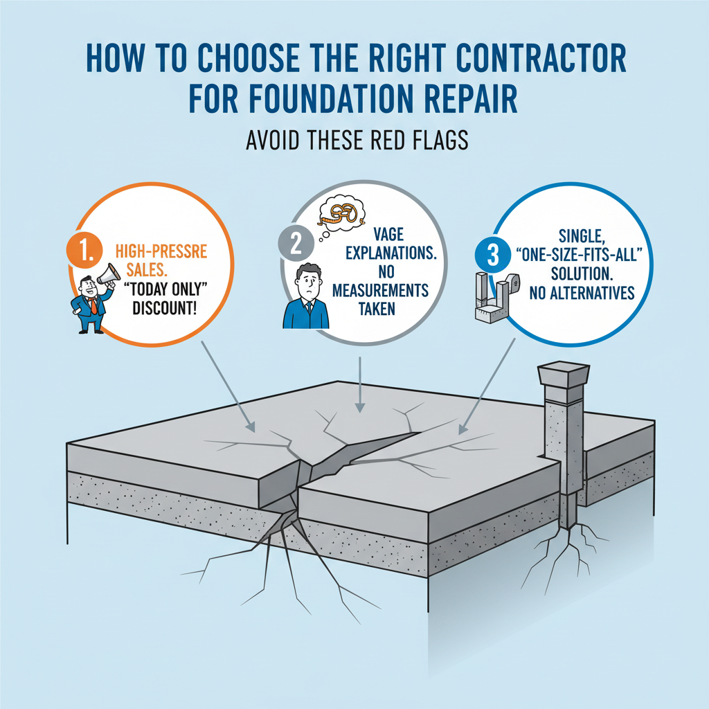 How to Choose the Right Contractor for Foundation Repair Troubleshooting & Fixes (2024 Guide) visual diagram