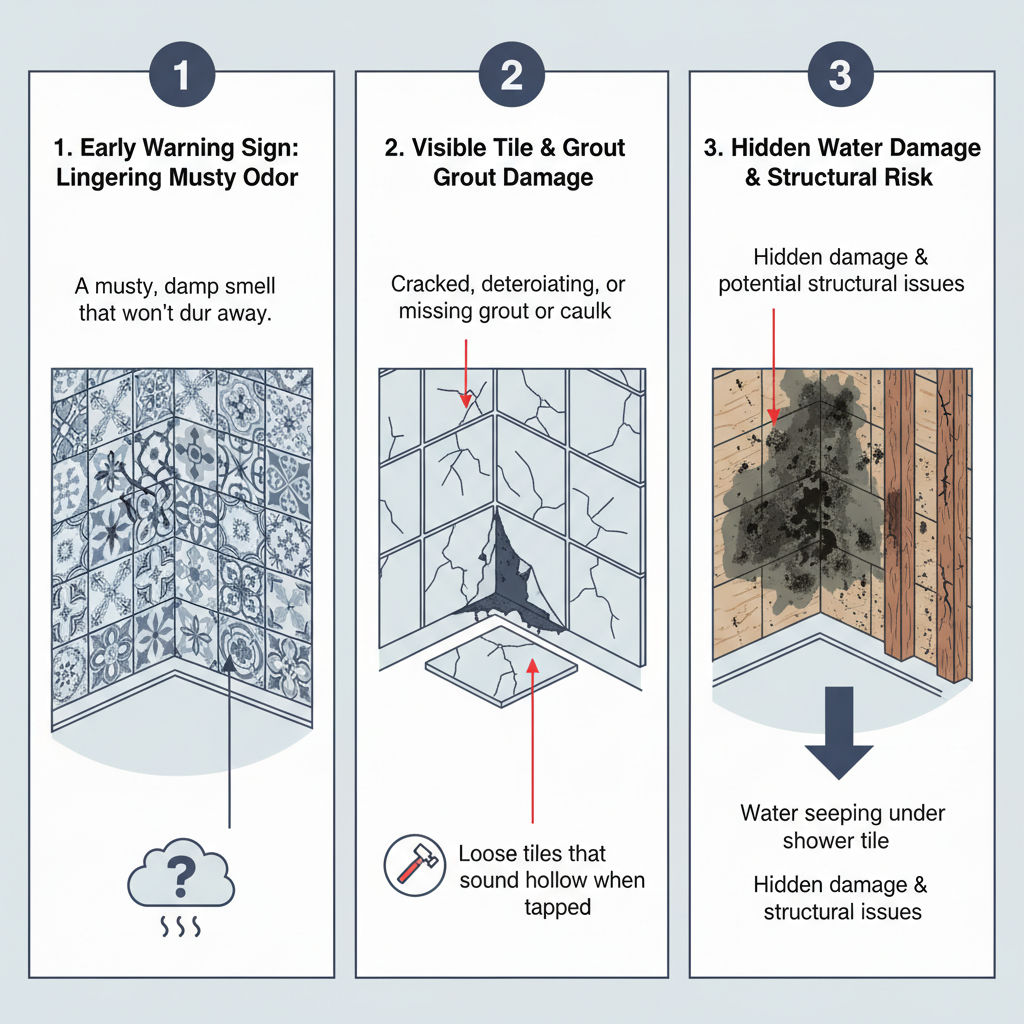 Water Seeping Under Shower Tile (Troubleshooting & Fixes from a 25-Year Pro) visual diagram