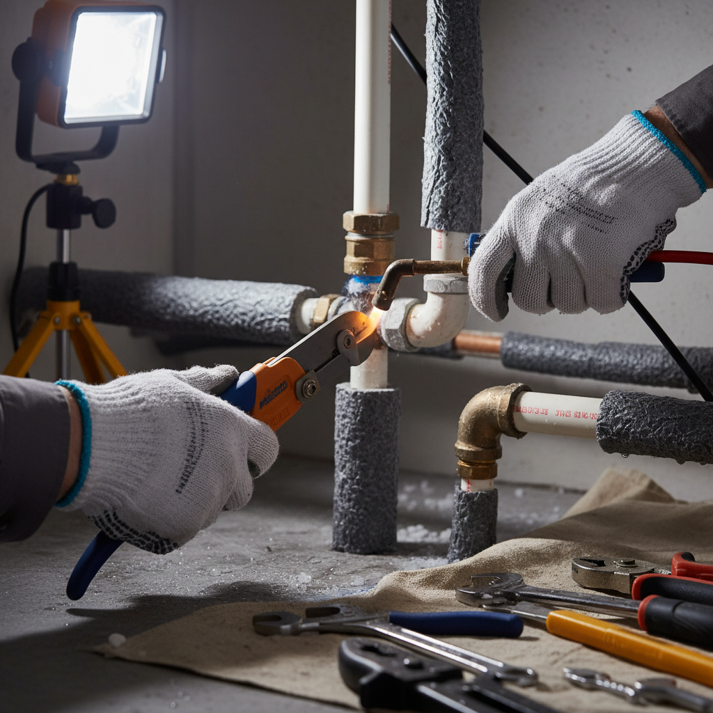 Comprehensive home winterization to protect property and prevent damage, with a focus on pipes. Troubleshooting & Fixes professional repair detail