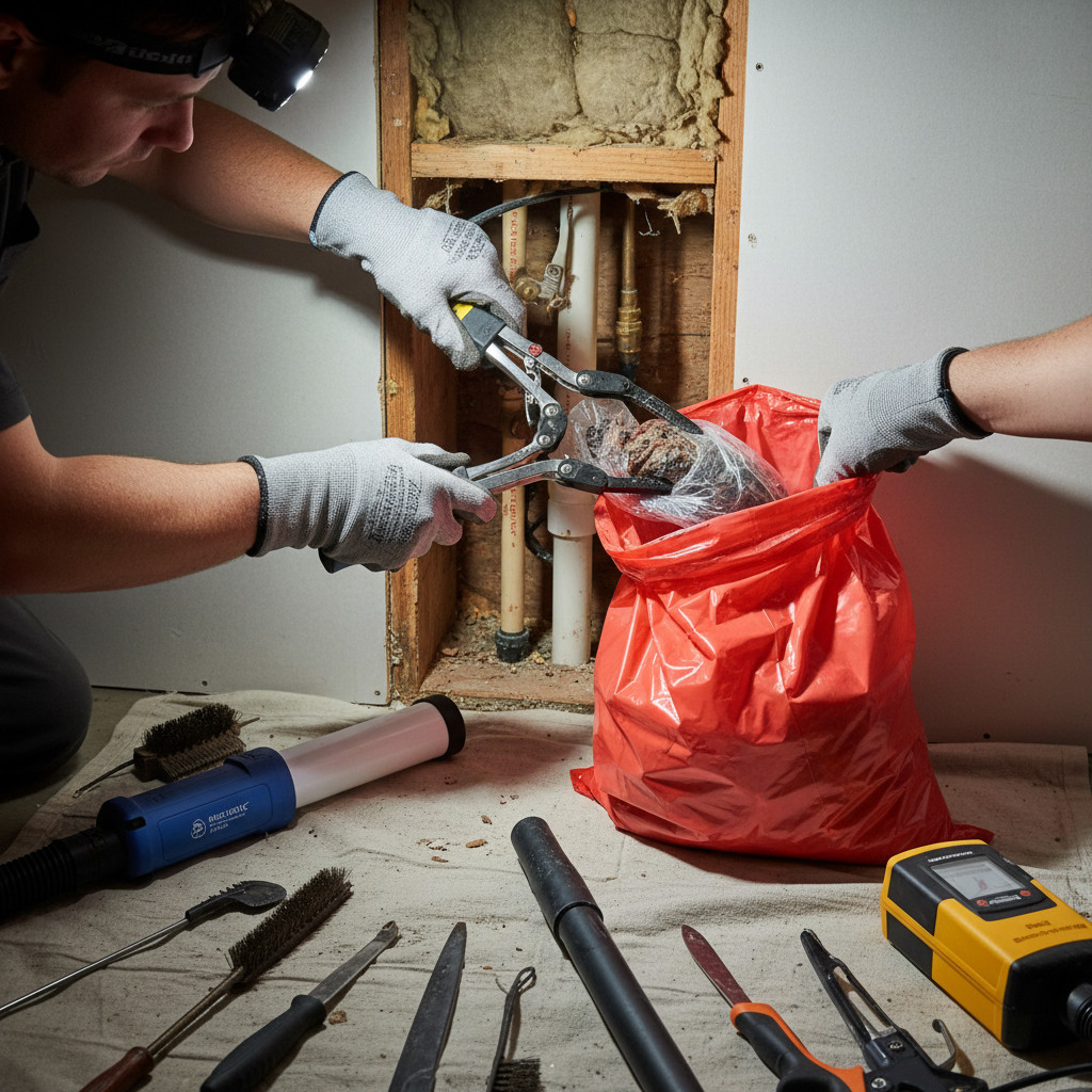 Persistent foul odors in a home caused by dead rodents or other pest carcasses, often accompanied by the presence of live pests or signs of infestation. Troubleshooting & Fixes professional repair detail