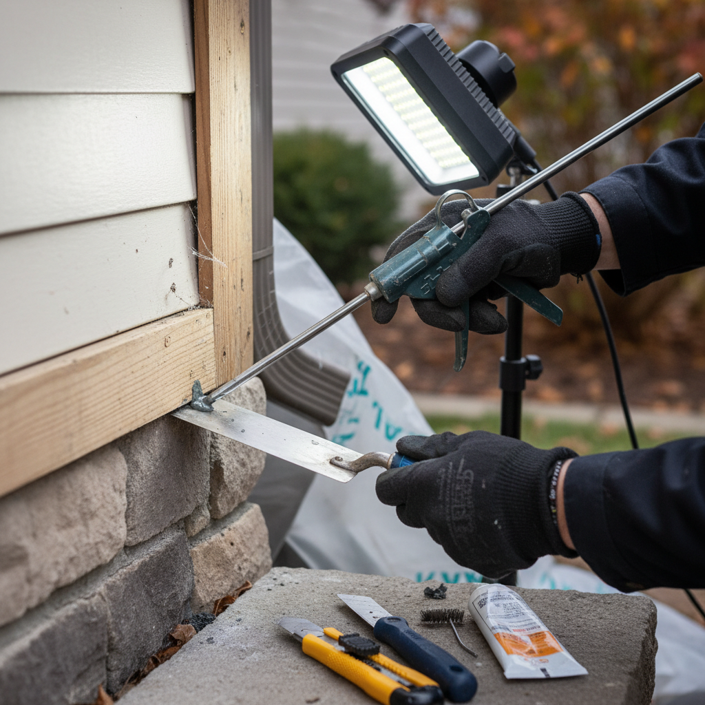 Preventing Spiders From Entering Your Home in Fall & Winter (Troubleshooting & Fixes) professional repair detail