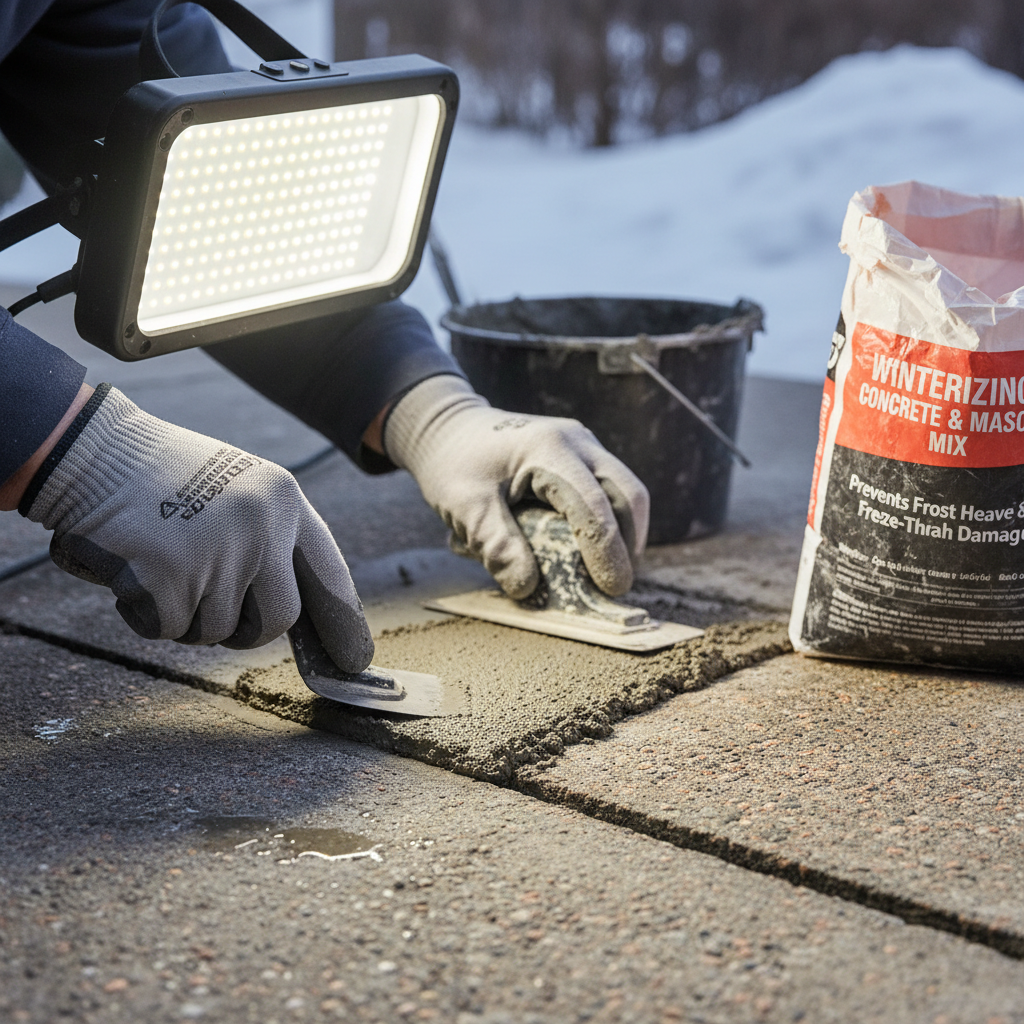 Winterizing Concrete and Masonry: Preventing Frost Heave and Freeze-Thaw Damage Troubleshooting & Fixes (2024 Guide) professional repair detail