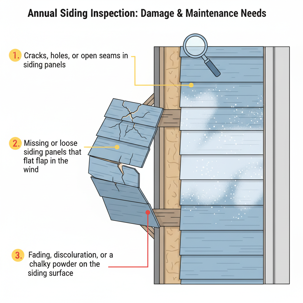 Annual Siding Inspection for Damage and Maintenance Needs Troubleshooting & Fixes (2024 Guide) visual diagram