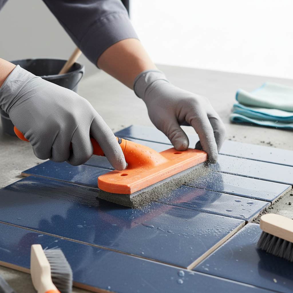 Grout haze is a dull, cloudy film or residue left on the surface of new tile after the grouting process has been completed and the grout has dried. It can obscure the true color and shine of the tile. Troubleshooting & Fixes (2024 Guide) professional repair detail