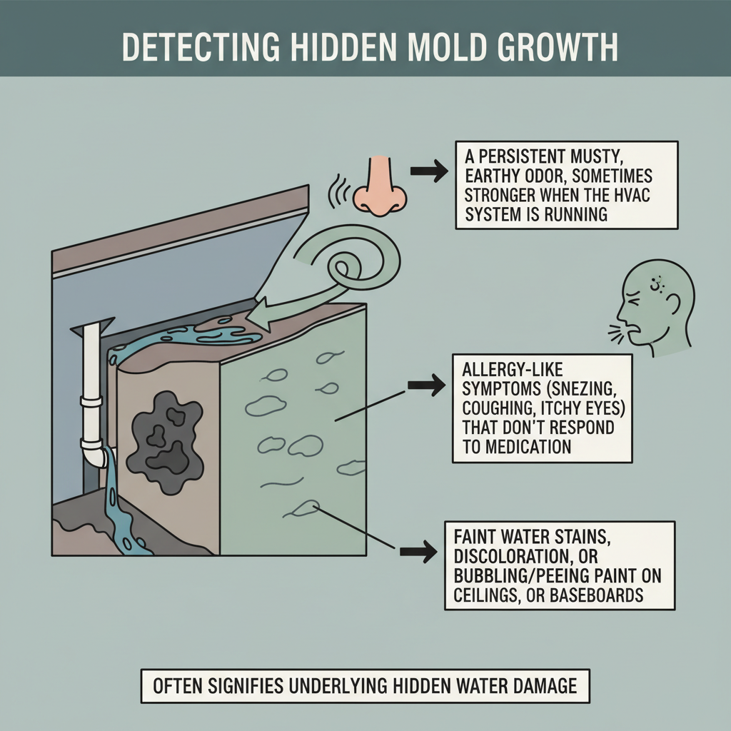Hidden Mold Smell (Troubleshooting & Fixes) visual diagram