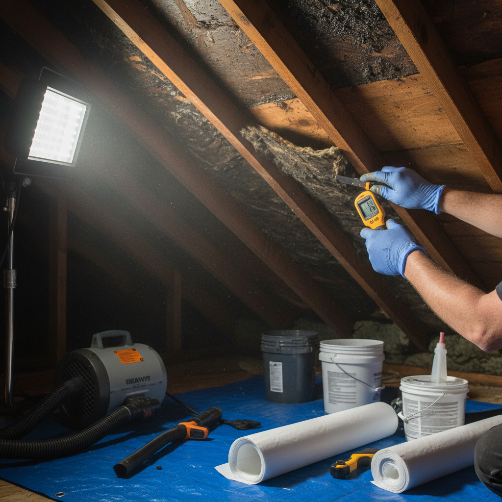 Attic Water Damage Troubleshooting & Fixes (2024 Guide) professional repair detail