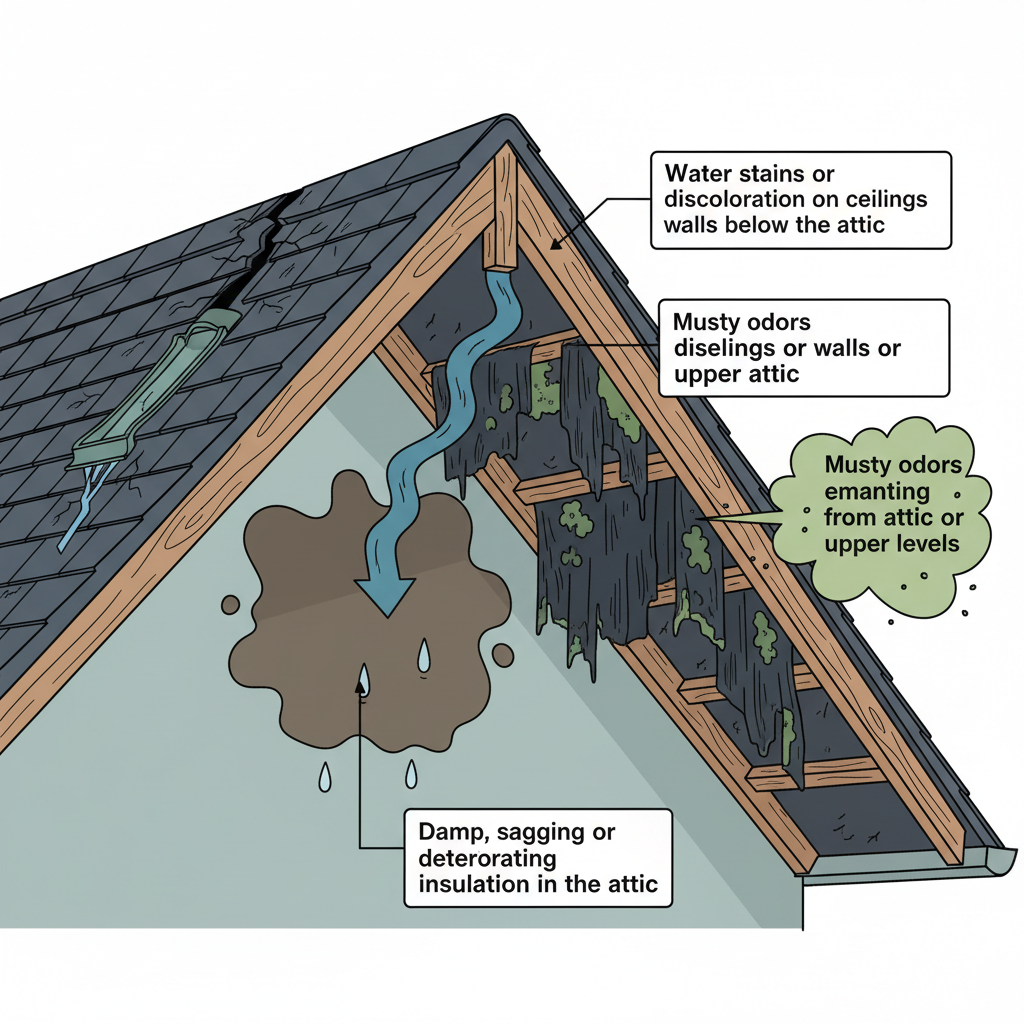 Attic Water Damage Troubleshooting & Fixes (2024 Guide) visual diagram