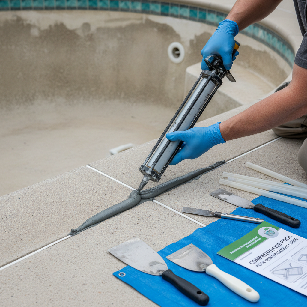 Closing Your Pool for Winter (Troubleshooting & Fixes) professional repair detail