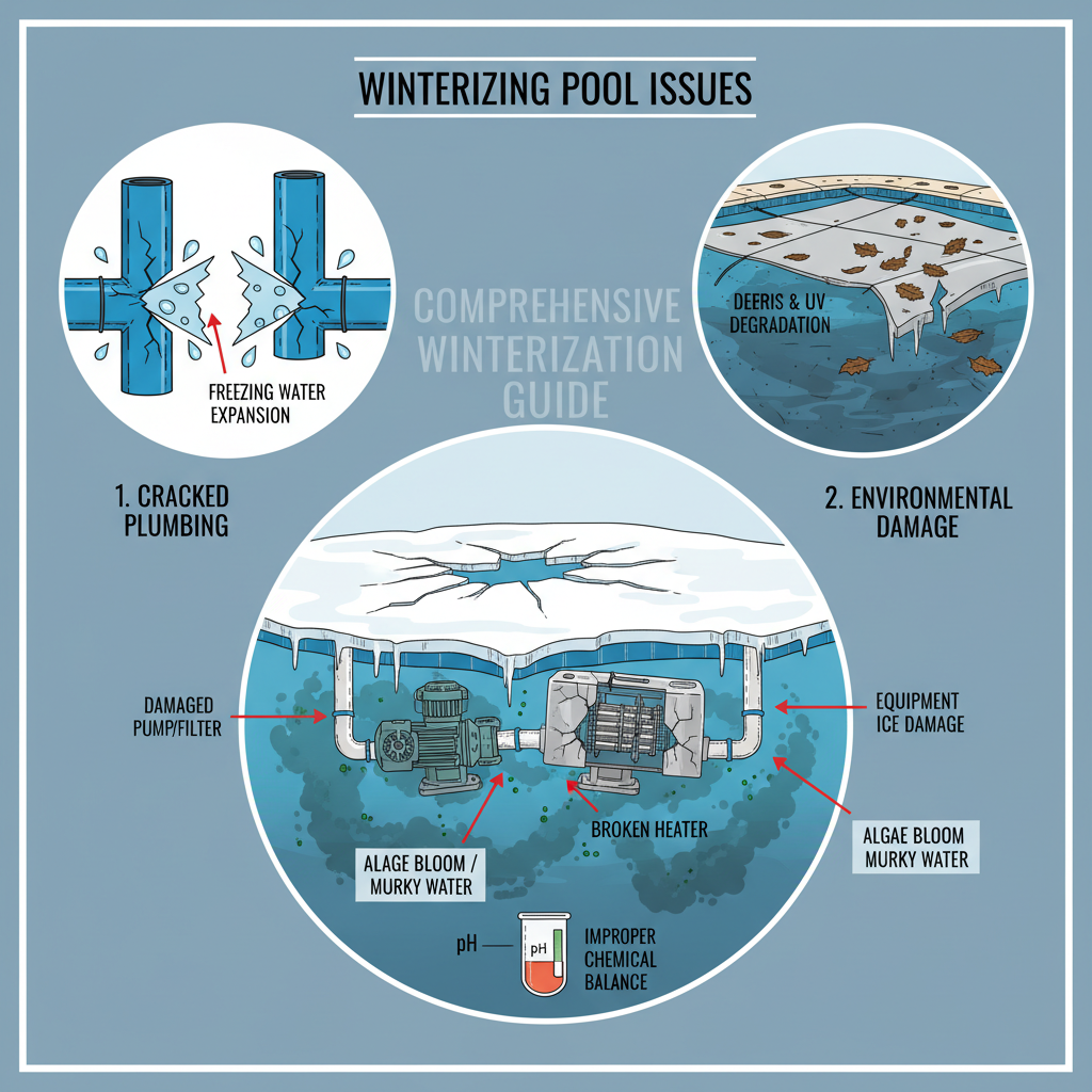 Closing Your Pool for Winter (Troubleshooting & Fixes) visual diagram