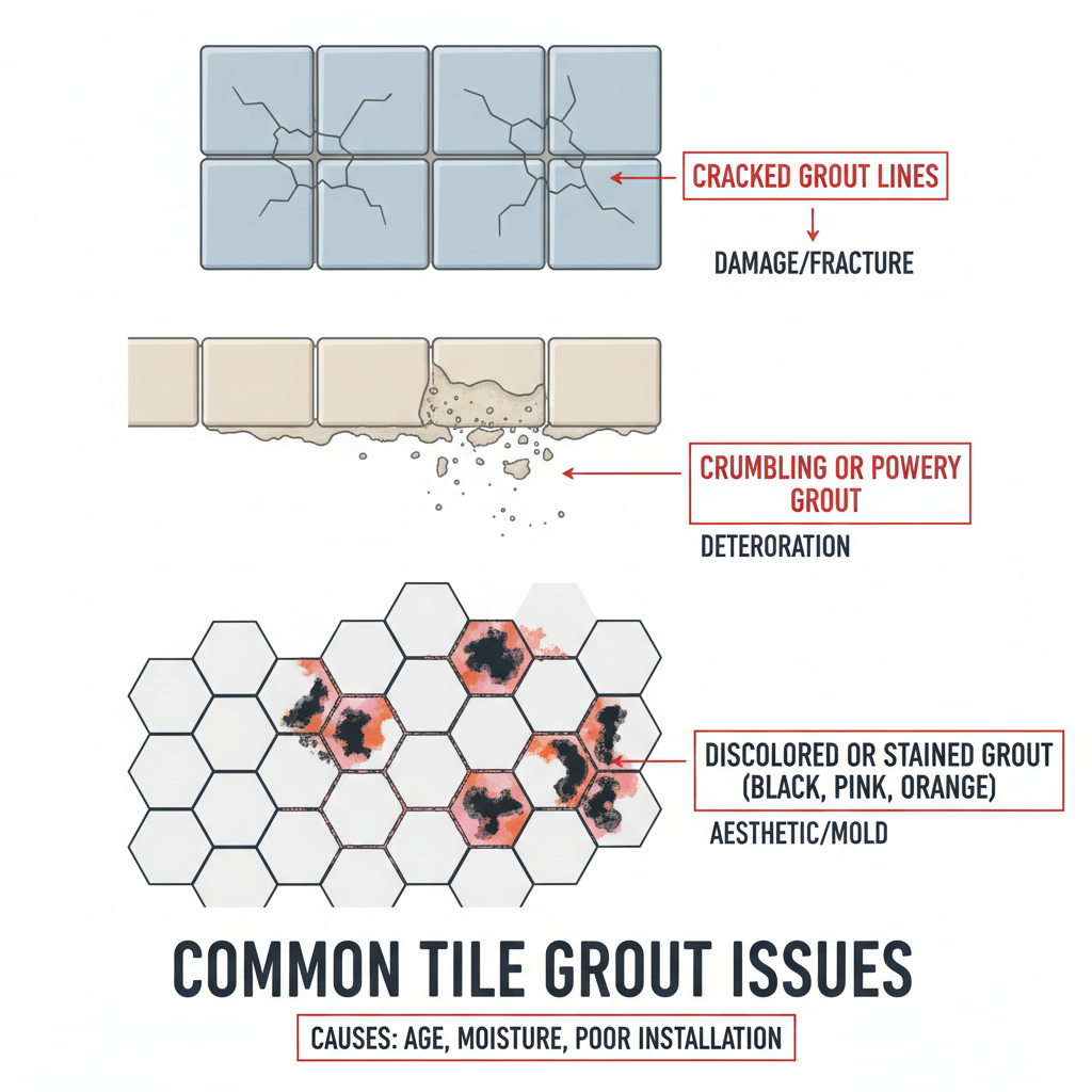 Tackling Old Grout Removal (Troubleshooting & Fixes) visual diagram
