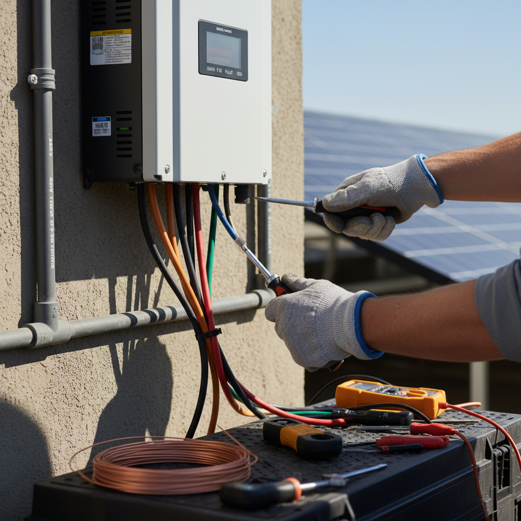 Solar system is not exporting power to the grid, indicating a problem with grid-tie functionality, inverter operation, or overall power generation, leading to reduced or absent electricity bill credits. Troubleshooting & Fixes professional repair detail