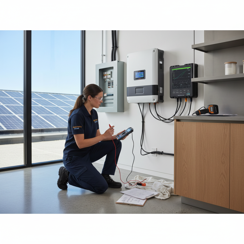 Solar system is not exporting power to the grid, indicating a problem with grid-tie functionality, inverter operation, or overall power generation, leading to reduced or absent electricity bill credits. Troubleshooting & Fixes