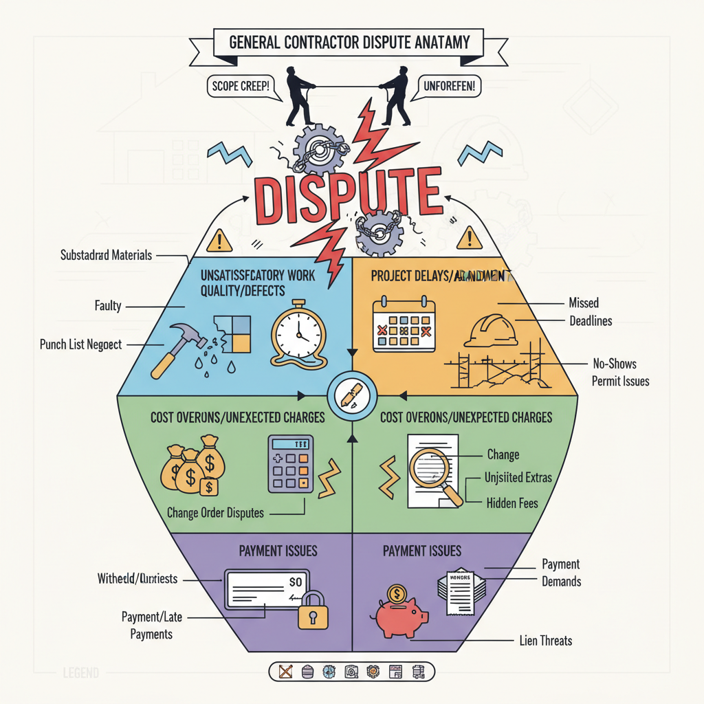 Dispute with a General Contractor: Troubleshooting & Fixes (2024 Guide) visual diagram