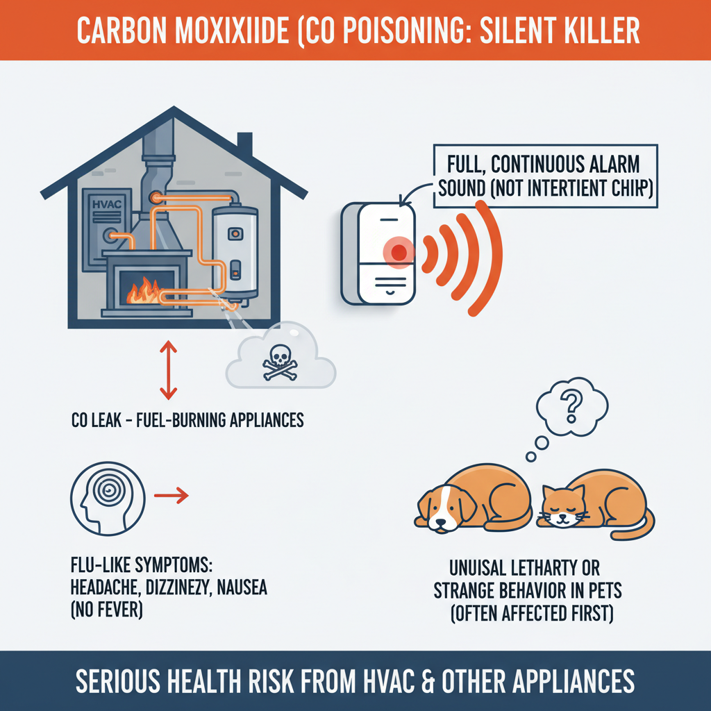Carbon Monoxide Detector Alarm: HVAC & Furnace Troubleshooting (2024 Guide) visual diagram
