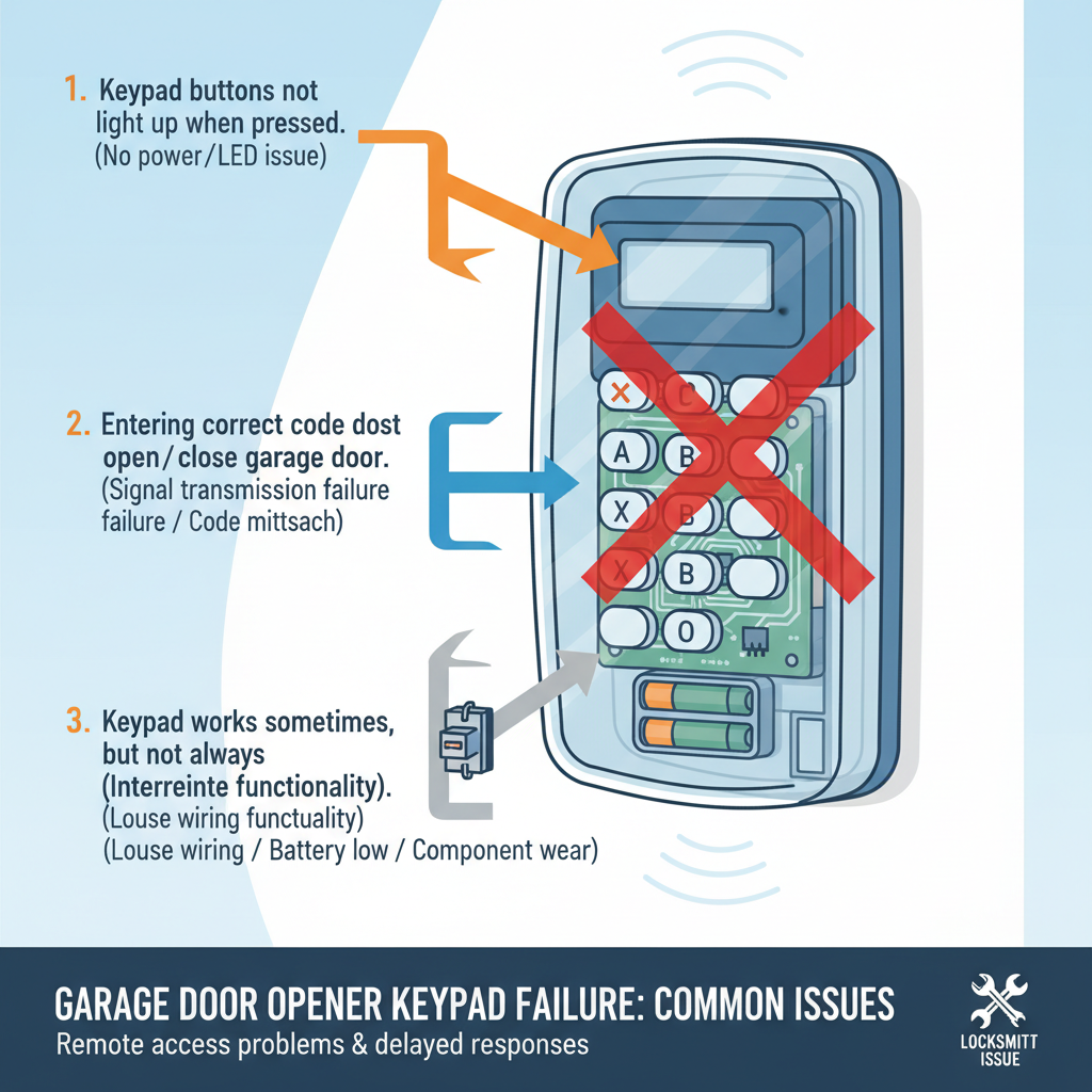 Garage Door Opener Keypad Not Working? (Troubleshooting & Fixes) visual diagram