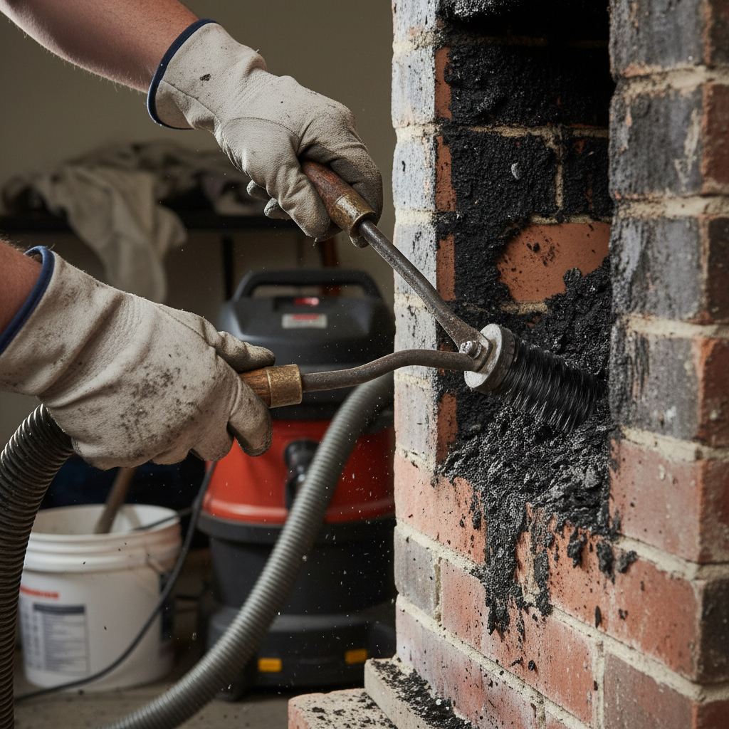 Creosote Buildup (Troubleshooting & Fixes) professional repair detail