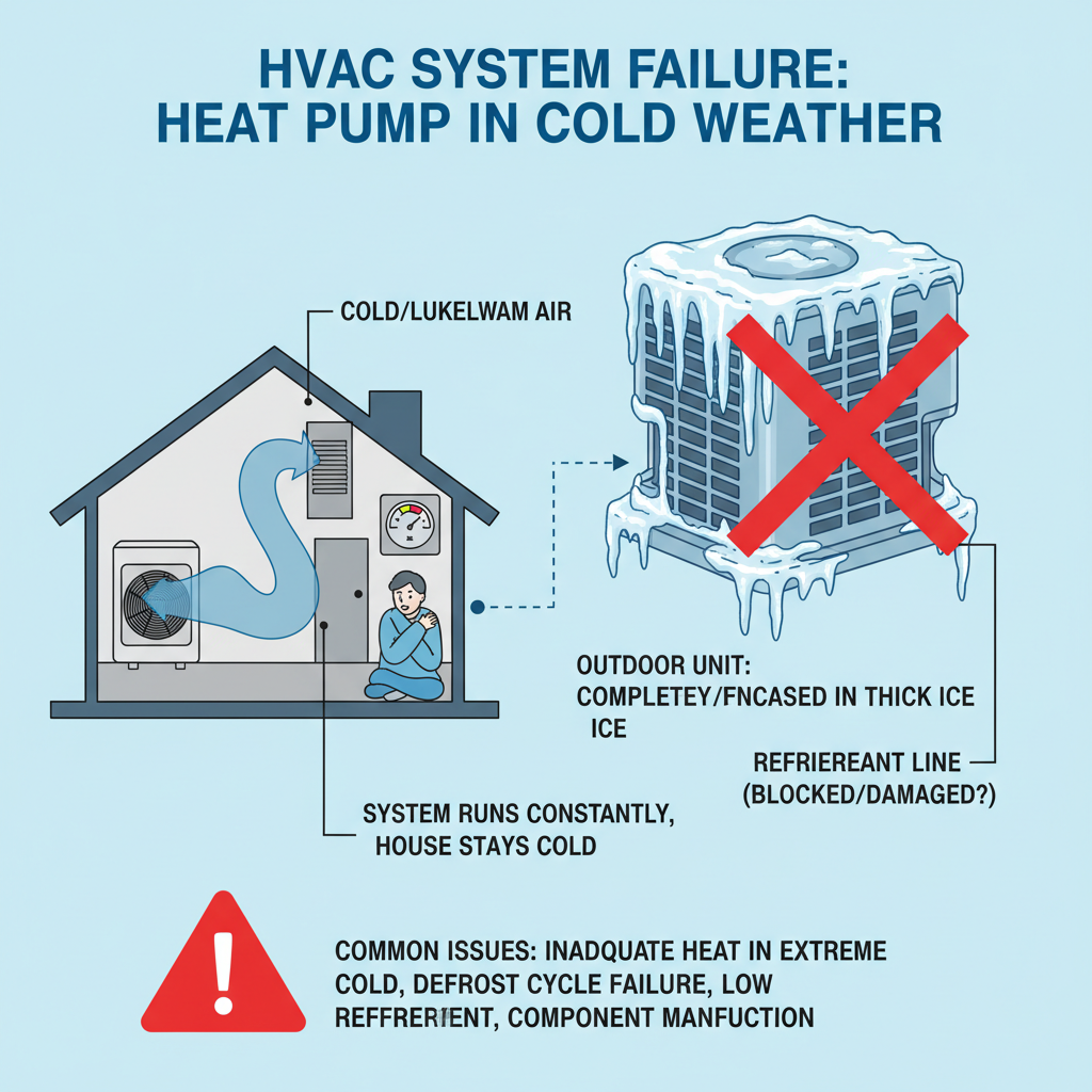 Heat Pump Not Heating in Winter? Troubleshooting & Fixes (From a 25-Year Vet) visual diagram