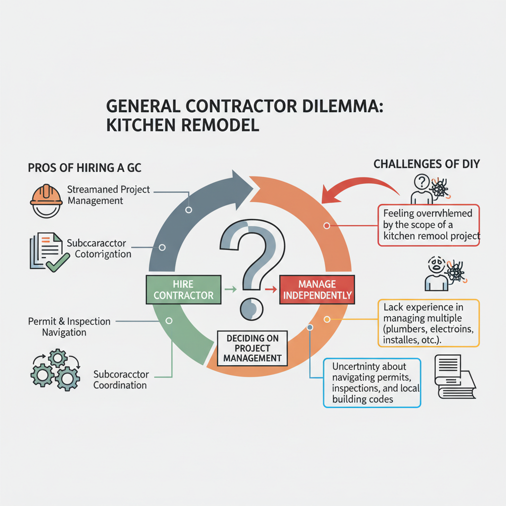 Hiring a General Contractor for a Kitchen Remodel vs. Going It Alone (Troubleshooting & Fixes) visual diagram