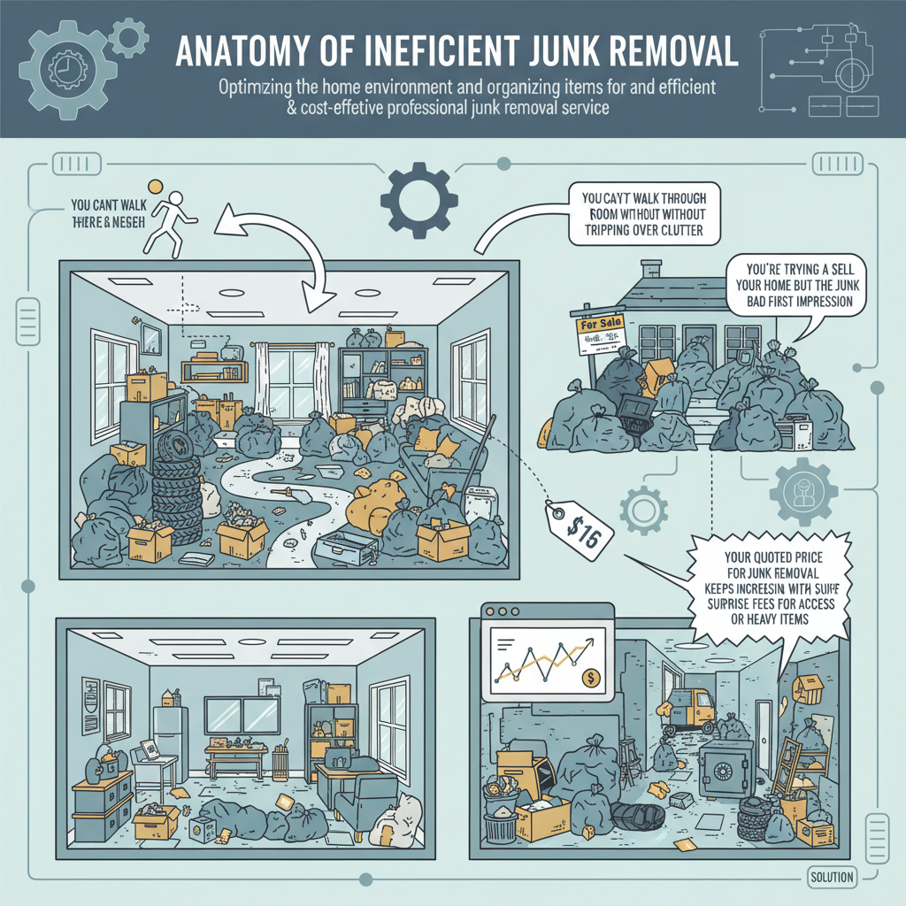 Optimizing Your Home for Junk Removal (Troubleshooting & Fixes) visual diagram